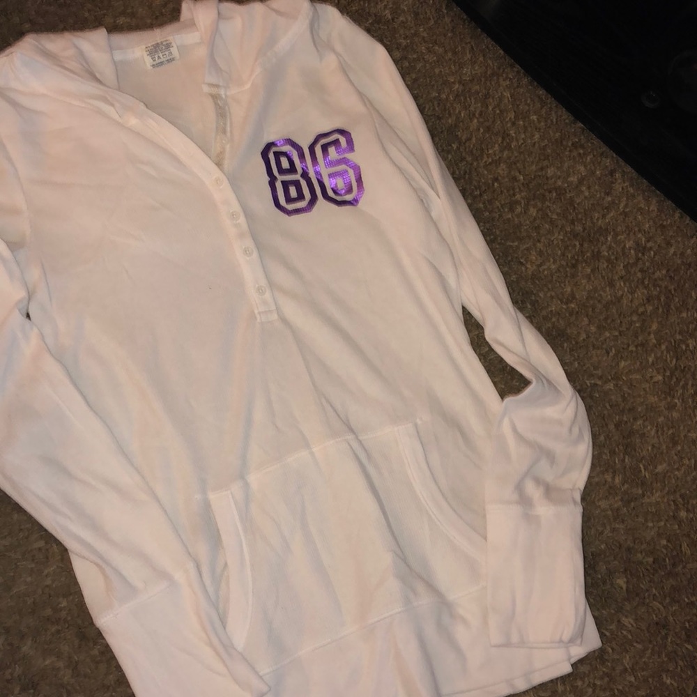Pink cotton hoodie